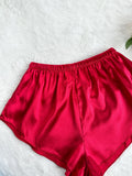 Women's Two Piece Pajama Set Solid Sexy Halter Shorts Sleepwear Casual and Comfortable Home Wear for Home Relaxation