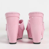 New Summer Fashion Design Peep Toe Beaded Slippers Platform Sandals Women Hollow Heels Female Shoes Zapatos Mujer