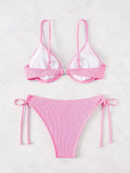 ZTVitality Solid Underwire Sexy Bikini 2025 New Arrival Biquini Padded Push Up Bandage Swimsuit Women Swimwear Summer Beachwear