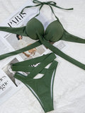 Sexy Underwired Bra Cup Female Swimsuit High Waist Bikini Women Swimwear Two-pieces Bikini set Push Up Bathing Suit Swim Lady