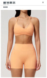 New Tight Yoga Set Women Breathable Quick Drying Sports Bra High Waist Shorts Fitness Suit Outwear Leisure Workout Gym Tracksuit