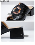 NASBAVI Out Outdoor Slippers Latest Luxury Shoes Women Designers Ladies Shoes and Sandals Wedding Shoes for Women Big Size 45 46