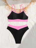 ZTVitality Sexy Patchwork Push Up Swimsuit Women Swimwear Summer Beachwear 2025 New Arrival Biquini Padded Bra Bikini Set
