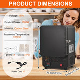 Electric Melting Furnace 1500W With PID Digital Control