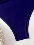 Strappy High Waist Bikinis 2026 Women Sexy Shell Swimsuit Solid Padded Swimwear Female Bathers Bathing Swimming Swim Suit