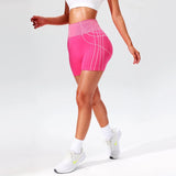 Women High Waist Yoga Shorts Sportswear Woman Gym Shorts Leggings Fitness Running Activewear Tummy Control Workout Clothes