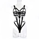 Women Sexy Pu Leather Full Body Harness Belt Waist Corset Belt Bondage Bdsm Bodysuit Gothic Fetish Exotic Clothing