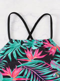 ZTVitality Sexy Print 2 Piece Tankini Set 2025 New Arrival Push Up Padded Bra Swimsuit Women Swimwear summer Beachwear Brazilian