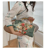 Vintage Bamboo Top Handle Bag Classic Mother Chic Lady Bags Women Shoulder Crossbody Bag Chain Bags Women's Handbags Purses