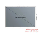 Home office business projector, portable movie screen, 60-133 inches, metal anti light screen hook for daytime viewing