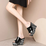 Women Wedges High Heels Slippers Women Designer Platform Sandals Trend Comfortable Slip on Slippers 2026 New Summer Slides Women