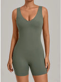 New Summer U-neck Beautiful Back Yoga Jumpsuit Women Sleeveless Tight Sports One Piece Suit Outdoor Gym Running Fitness Overalls