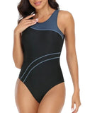 New Sports One Piece Swimsuit 2026 New Racerback Slim Swimwear Women Bathing Suit Surfing Monokini Athletic Swimming Suits XXL