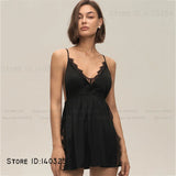 Plus Size 3XL -5XL Female Nightgown Chemise Sleepwear Sexy Intimate Lingerie Backless Nightdress Silky Satin Homewear Loungewear