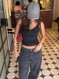 FDYOUI Chic Lace Patchwork Tank Tops for Women 2026 Summer Sleeveless Slim T-shirt Ladies Crop Top Y2K Streetwear Pink Corset