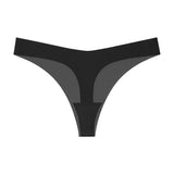 Girls Briefs Seamless Women Panties Sexy G String Ice Silk Underwear T Back Sports Yoga Thong Traceless Plus Size S-XL