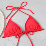 3 Pieces Bikini Set With Skirt  Tie Dye String Thong Bathing Suit Women Swimsuit Female  Swimwear Beach Wear Swim Lady Summer