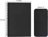 3-Pack Soft Cover Blank Spiral Notebook, 100 Pages, 7.5x5.1 Inch, Thick Paper for Sketching and Notes