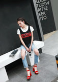 Women Sandals New Summer Fashion Sandals Medium High Heels Outdoor Elegant Wedding Shoes Bridal Plus Size Buckle Strap Sandals