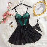 Sexy Pajama Tone Lace Dress Sexy slip dress with two tone lace trims sexy lingerie women erotic erotic lingerie
