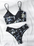 Sport Bikini Set Sexy Women Swimsuit Push Up High Waist Marble Blooming Print Swimwear Female Bathing Suit Banadores Mujer 2026