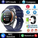 Original S4 Ultra Smart Watch Men  AMOLED Outdoor Sport NFC GPS Track Heart Rate Waterproof Bluetooth Call Smart watch 2025 New