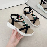 2026 New Women Summer Sandals Women Shoes Bohemia Beach Flat Casual Sandals Leisure Female Women Slip On Sandalias