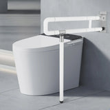 Foldable Toilet Grab Bar 100Kg Capacity ABS Stainless Steel Anti Slip Rail