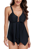 ZTVitality Black Tankini Set Women's Swimsuit 2024 New Arrival Padded Bra Push Up Swimwear Sexy Summer Beachwear Bathing Suit