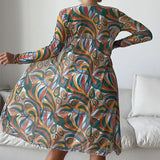 New Women's 3 Pieces Swimsuit Allover Print Tankini+Long Gauze Coat Cover-Up Swimwear High Waist Shorts Bathing Suit Beachwear