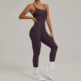 Padded One-Piece Yoga Clothes Sportswear Women's Gym Push Up Workout Clothes Fitness Sports Fitness Wear Yoga Jumpsuit