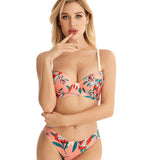 Toucheart Women's Traceless Bra Set Steel Rings Breathable Underwear with Gathered Design To Prevent Exposure Comfortable Fit