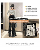 Spring New Round Head Small White Shoes Female Hundred Casual Womens Board Shoes Thick Bottom Women Sneakers