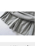 Pure Desire Sexy High Waist Slimming Belt Safety Pants Wrinkle Wrapped Hip Skirt Short Skorts Slim Sweet Women Korean CTO1