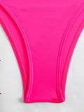 2026 Sexy Padded Swimsuit Women One Piece Halter Hollow Swimwear Female Solid Bathers Bathing Swimming Swim Suit Beachwear