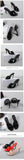 2025 Brand Design Red High Heels Outdoor Slipper Slides Sandals Women Elegant Black Open Toe Summer Nude Mules Shoes Big Size 43