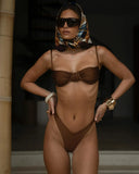 2026 Sexy Brazilian Bikini Sets Thong Swimsuit Women Swimwear Micro Bikinis Female Beachwear Solid G-string Bath Suits Bandeau