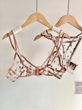French Style Lace Underwear Set | Sexy Dotted Mesh Bra & Thong for Large Bust, Ultra Thin Slimming Anti Sag Lingerie MOYISU S-XL