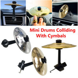 2/1PC Vehicles Musical Saucer Car Crash Cymbal Alloy Car Crash Drums Cymbal Air Vent Drum Mini Drum Clip-On Mini for Music Vent