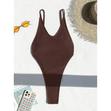 XS -L Sexy High Leg Monokini Extreme String Mini Micro Thong One Piece Swimsuit Women Swimwear Female Bather Bathing Suit V5820C