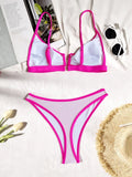 sexy patchwork mini bikinis sets two pieces swimsuit thong swimsuit Swimwear Biquini conjunto de bikini tankini beachwear