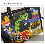 Design Patchwork Zipper 2026 Hot Sale Women's Bags Retro High Quality Women's Bags PU New Personality Stylish Shoulder Bags