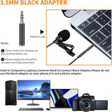 3.5MM Voice Lapel Microphone Omnidirectional Condenser Mic Cancelling Lavalier Mic For IPhone Android Windows Smartphones