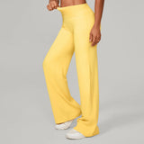 Women Straight Yoga Leg Bottoms Soft Stretchy Fabric Women's Yoga Pants GYM Sweat-Wicking Properties Running Sport Trousers