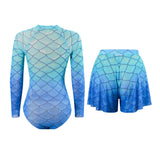 2 Piece Sets High Waist Sexy Swimsuit Women 2025 Summer Bathing Suit Bikini Set Long Sleeve Swimwear Beach Wear Swimming Suit