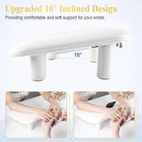 Nail art hand pillow, adjustable height, with 360 ° rotating phone holder and arm support pad, suitable for nail salon tools.