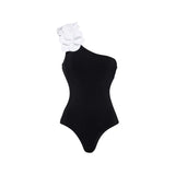 2026 New Retro One Piece Swimsuit Skirt Shoulder Strappy Swimsuit Print Floral Swimwear Women Slimming Bathing Suit Beach Wear