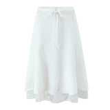 Foridol Summer White Dress Set Women 2pcs Matching Set Skirt Outfits Spaghetti Strap Top+skirt Set Vacation Beach Dress 2025