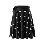 Spring Summer New Low-Waist Side-Tie Skirt For Women Sexy Large Polka Dot Print Midi Skirt Pure Desire Fashion Style Skirt 1KIJ