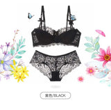 Aesthetic French Lace Minimizer Bra - Thin Strap Bralette Reduces Full Bust, Elegant Lift & Seamless Design MOYISU Sexy Panty BB